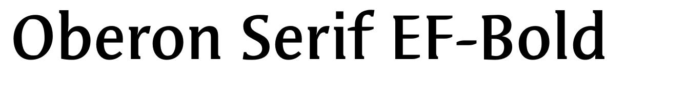 Oberon Serif EF-Bold
